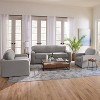 Sure Fit 2pc 96" Wide Cedar Stretch Textured Sofa Slipcover Gray: Elastic Fit, Indoor Use, Pet Friendly - image 3 of 4