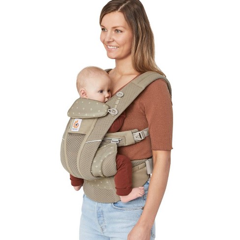 Ergobaby Omni Breeze All Carry Positions Breathable Mesh Baby Carrier for  Newborn to Toddler - Soft Olive Diamond