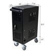 Syemin Tool Boxes and Totes Drawer Rolling Chest Storage Cabinet, Garage Organizer, Tool Multifunctional Storage Box, Black, 20"*11.8"*32.2" - 3 of 4