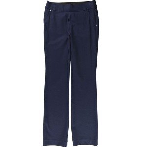 I.N.C International Concepts Womens Straight-Leg Casual Trouser Pants, Blue, 4 - 1 of 2