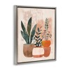 Stupell Industries Earthy Boho Potted Plants Black Framed Floater Canvas Wall Art - 3 of 4