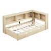 YOOCOZZ Twin Size Daybed with Trundle, 5 Storage Cabinets and Charging Station - 3 of 4