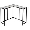 Sapphtopaz Modern Console Table with Corner L-Shaped Design Narrow Entryway Table with Metal Legs Accent Side Table for Living Room, Entryway, Marble2 - 2 of 4