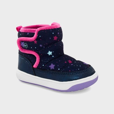 Image of Surprize by Stride Rite Baby Aster Boots - Navy Blue 3