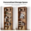 VYNXARIA Spacious 6 - Shelf Industrial Bookcase: 53 - Inch Tall, Perfect for Every Room in Your Home - 3 of 4