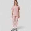 Anna-Kaci Active Women's Relaxed Fit Crew Neck T-Shirt with Short Sleeves and Soft Stretch Fabric for Everyday Comfort - 2 of 4