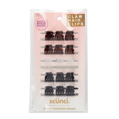 Scünci No-slip Grip Thin Plastic Headbands - Black/brown/mixed- All Hair -  3pk : Target
