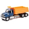 Freightliner 114SD Dump Truck Blue and Yellow "Long Haul Trucker" Series 1/32 Diecast Model by New Ray - 2 of 3
