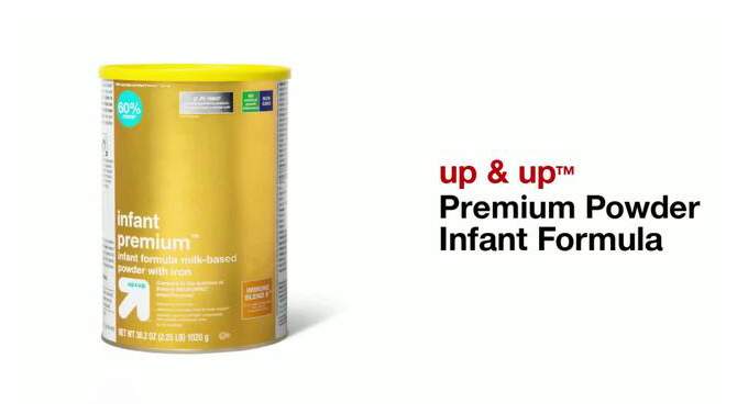 Premium Powder Infant Formula - 36oz - up &#38; up&#8482;, 6 of 7, play video