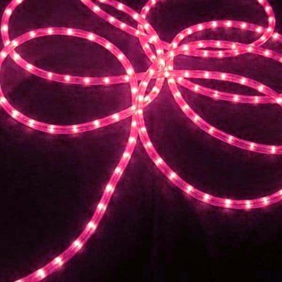 J. Hofert Co Commercial Grade Christmas Rope Light Set White Cord - Pink