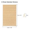 Unique Bargains DIY Crafts Alphabet Stickers 3D Effect Metallic Decorative Stickers - 2 of 4