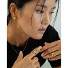 Bearfruit Jewelry Sterling Silver 18k Gold Plated Flora Cultured Pearl Stud Earrings - 2 of 4