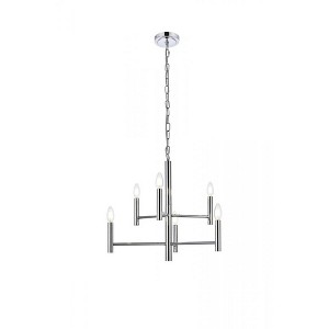 Elegant Lighting Carmella 6 lights pendant in chrome - 1 of 4