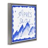 Stupell Industries Apres Ski in Blue Tones Floating Frame Canvas Art - 2 of 4