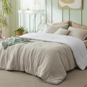 Reversible Comforter Set – Imitation Prewashed Fabric, All-Season Down Alternative - 1 of 4