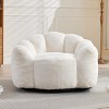 Faux Fur Bean Bag Chair, 43.7'' Single Seat Lounge Armchair with High-Density Foam for Living Room Bedroom Dorm, No Assembly-3irtyhousy - 2 of 4