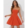 INSPIRE CHIC Women's Strapless Sweetheart Neck Off Shoulder Sleeveless Fit And Flare Mini Party Dress - 2 of 4