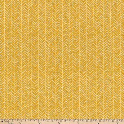 Yellow and White Herringbone Outdoor/Indoor Throw Pillow Set