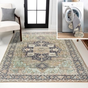 JONATHAN Y Maris Ornate Medallion Machine-Washable Area Rug - 1 of 4