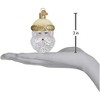 Old World Christmas Glass Blown Ornament, Crystal Santa - 2 of 2