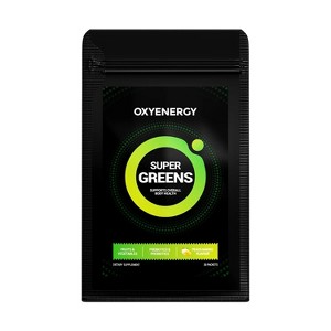 OXYENERGY SUPER GREENS – Complete Superfood Blend with Probiotics, Prebiotics & Herbal Extracts 7.6g - 1 of 1