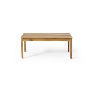 Bryan Outdoor Acacia Wood Coffee Table Teak - Christopher Knight Home - 1 of 4