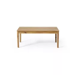Bryan Outdoor Acacia Wood Coffee Table Teak - Christopher Knight Home
