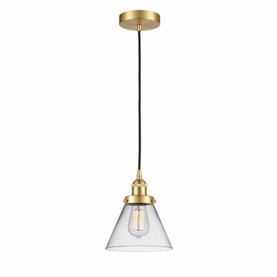 Cone - 1 Light Mini Pendant In Industrial Style-9.75 Inches Tall and 7.75 Inches Wide