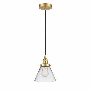 Cone - 1 Light Mini Pendant In Industrial Style-9.75 Inches Tall and 7.75 Inches Wide - 1 of 1