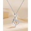 Molenia Heart Initial Necklace for Women, 925 Sterling Silver Heart Letter Pendant Necklace for Her, Fine Jewelry Necklace Gifts for Her Wife Women - 4 of 4