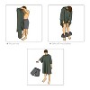 Catalonia Oversized Wearable Beach Towel for Womens Mens, Surf Cape Changing Towel Robe for Adults, Hooded Wetsuit Change Cape, One Size Fits All - 3 of 4