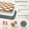 LOVEVOOK Checkered Rugs for Living Room, 5x7ft Area Rugs Non-Slip Shag Fluffy Plush Soft Rug, Carpet for Bedroom, Dorm Home Decor Aesthetic - 3 of 4