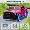 Licensed Dodge 2 Seater Electric Car for Kids Boys Girls,  24v Ride on Truck w/Parent Control, Car Toys w/Bluetooth, Spacious Truck Bed, Funny Gifts - 3 of 4