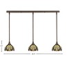 Toltec Lighting Any 3 - Light Chandelier in  Bronze with 7" Ivory Cypress Art Glass Shade - 2 of 2