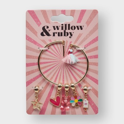 Willow & Ruby Kid's Charm Bracelet - Charms & Bangle Set for Girls (Youth) - image 2
