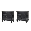 Giorgio 3 - Drawer Nightstand with  Built-In Outlets Set of 2|HULALA HOME - 2 of 4