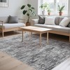 Washable rug. Modern solid-color, non-slip. Non-shedding, low-pile, foldable. Contemporary minimalist. For living/dining/bedrooms - 3 of 4