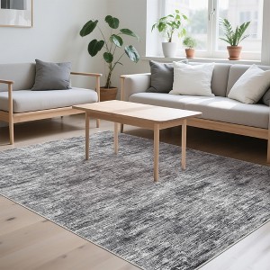 COZONY Large Area Rug, Machine Washable Non-Slip Low Pile Modern Solid Color Floor Carpet for Living Room, Bedroom, Office - 1 of 4