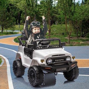 12V Electric Ride On Car, Licensed Toyota Truck Ride On Car for Kids, Electric Toy Car with Parent Remote Control, 3 Speed, MP3 Music, LED Lights - 1 of 4
