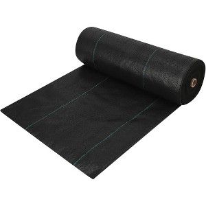 Weed Barrier Landscape Fabric Heavy Duty,4FT X 100FT Weed Control Cloth, Woven Geotextile Fabric for Underlayment, Gardening Ground - 1 of 4