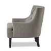 CAVINAS Polyester Accent Chair with Tufted Backrest and Wood Legs,Modern Upholstered Living Room Chairs,Reading Chairs for Living Room - 3 of 4