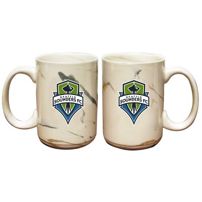 MLS Seattle Sounders 15oz Ceramic Marble Mug