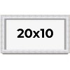 PosterPalooza | Panoramic Modern Shadow Box 1.5" Depth White Frame - UV Acrylic, Backing, Hanging Hardware - 2 of 4