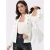 INSPIRE CHIC Women's Casual Long Sleeve Button Decor Work Elegant Blazer - 2 of 4
