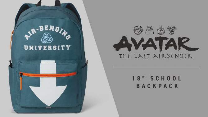 Avatar Kids&#39; Air Bending University 18&#34; Backpack, 2 of 8, play video