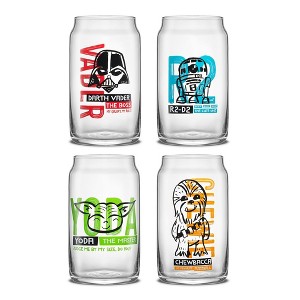 JoyJolt Star Wars™ Now Playing Tumbler Glasses and Glass Straws - 1 of 4