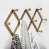 Accordion Decorative Hook Rack Brass - Project 62™ - image 2 of 3