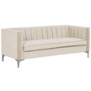 71 in. Wide Square Arm Velvet Mid-Century Square Sofa with Channel Tufted 3-Seater Couch - Morden Fort - image 3 of 4