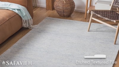 Hand-Tufted Black Wool Rectangular Area Rug