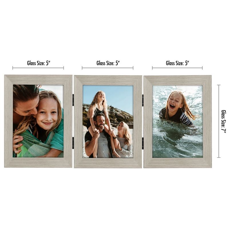 Americanflat Hinged Picture Frame with tempered shatter-resistant glass - Available in a variety of sizes and styles, 4 of 6
